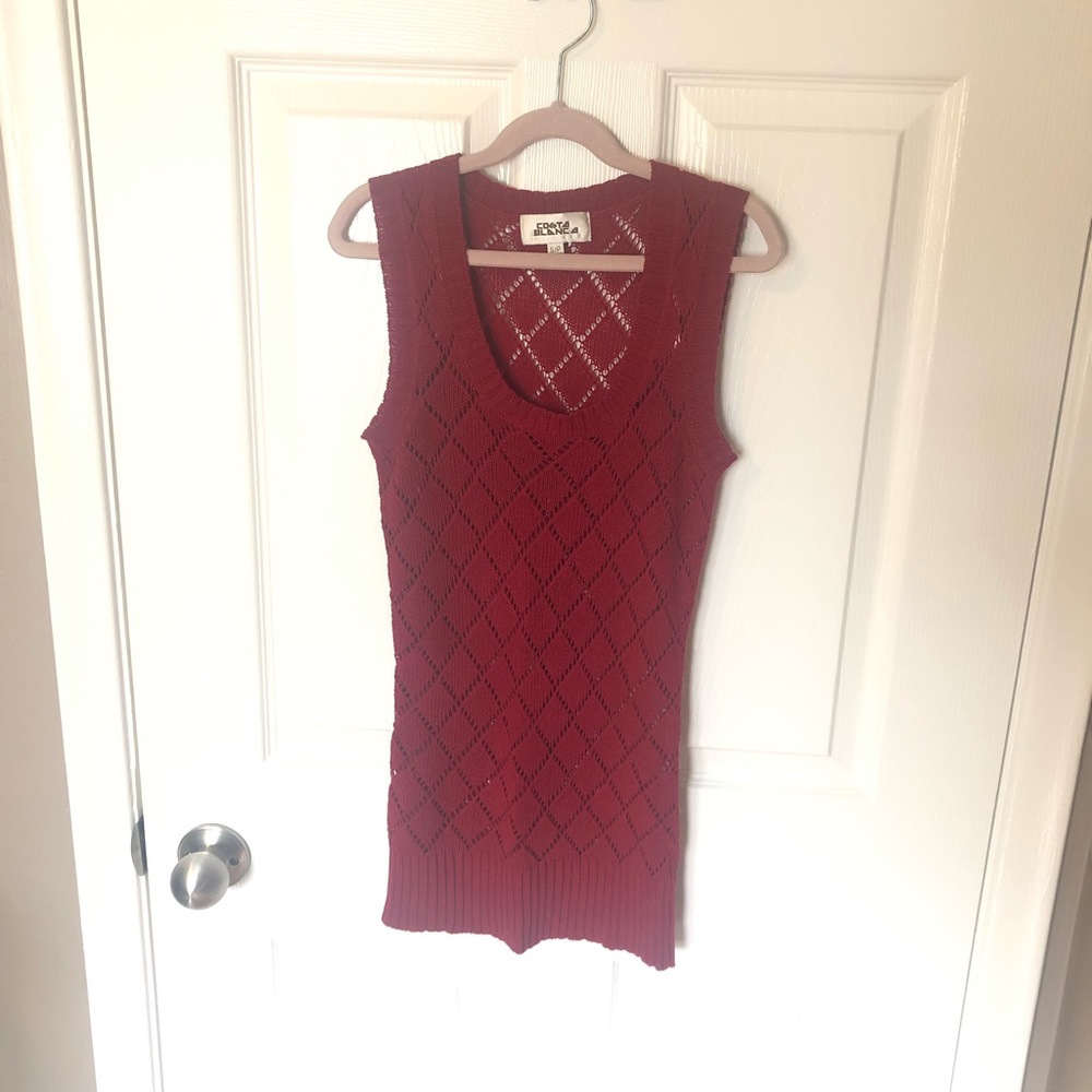 2/$15🌟 Costa Blanca Red Tank Top